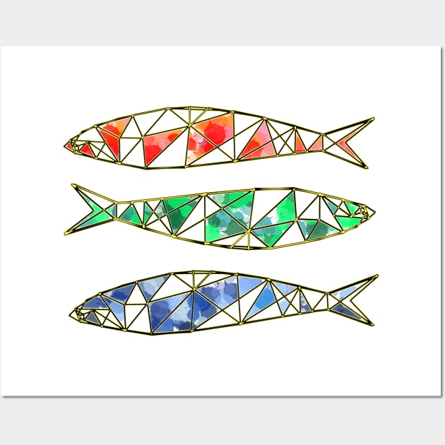 Portuguese Sardine Wall Art by Kikabreu